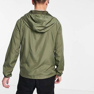 NWT Coofandy Men's Olive Green Outdoor Hiking Jacket Waterproof Raincoat